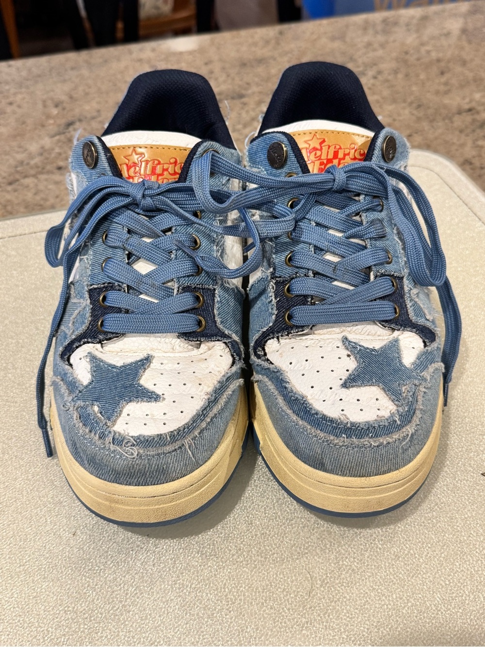 Ladies Aelfric Eden Starry Climb Stars Denim Skate Sneakers
